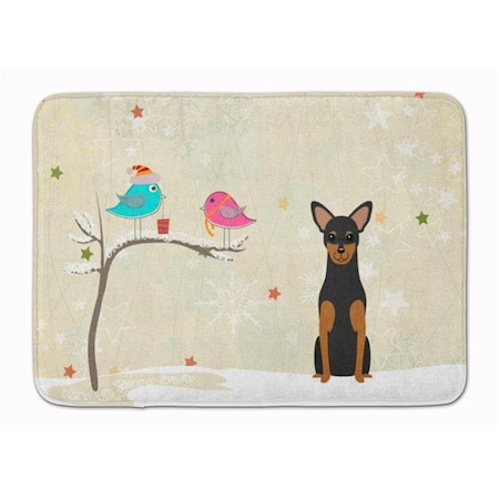 Carolines Treasures BB2500RUG Christmas Presents Manchester Terrier Machine Washable Memory Foam Mat BB2500RUG
